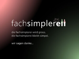 fachsimplerei hat Geburtstag. fachsimplerzweii